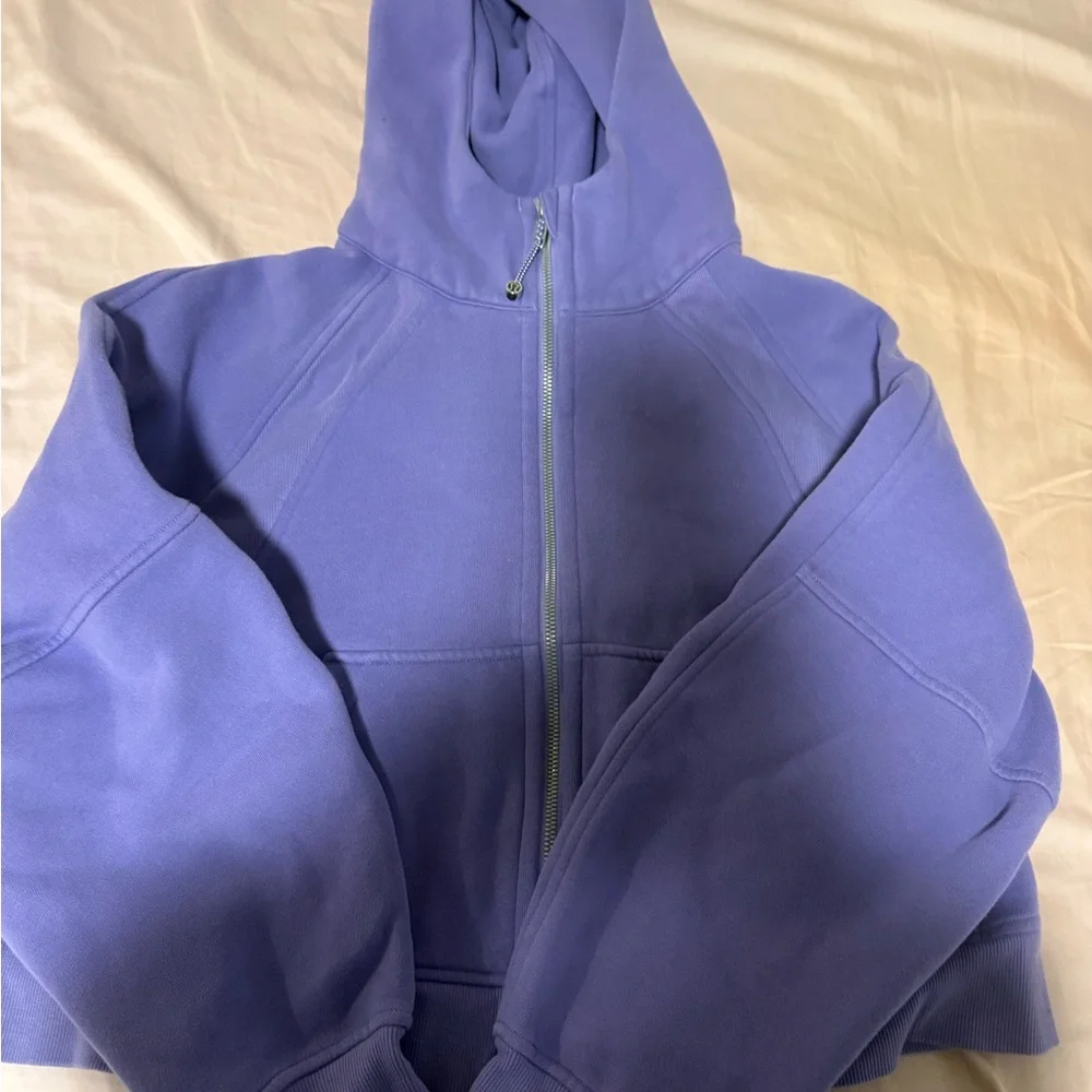 Lululemon purple full zip cropped scuba - Picture 2 of 4